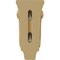 Ekena Millwork 4 3/4"W x 1 3/4"D x 10"H Small Traditional Pilaster Wood Corbel, Alder CORW05X02X10PTAL - alternate 4
